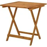 Attic Square Folding Dining Table - Natural, Acacia Wood