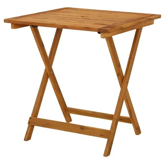 Attic Square Folding Dining Table - Natural, Acacia Wood