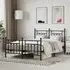 Attica King Size Bed Frame - Black, Metal