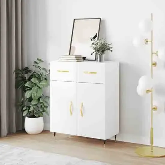 Attica Sideboard with 2 Doors - White, High Gloss