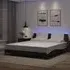 Attica Super King Size Bed Frame with LED - Black and White