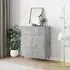 Attica Wooden Sideboard with 2 Doors - Concrete Grey