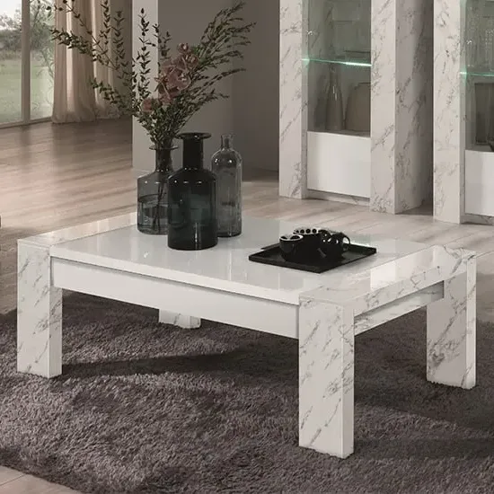 Attoria Coffee Table - White, MDF