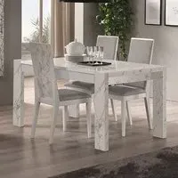 Attoria Large Dining Table - White, MDF