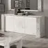Attoria LED Sideboard - White Marble Effect, MDF