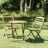 Atwater Folding Tea Table with 2 Chairs - Natural, Acacia Wood