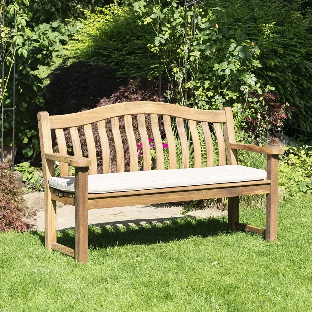 Atwater Large Turnberry Garden Bench - Natural, Acacia Wood