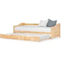 Atwater Pull Out Sofa Bed - Brown, Wood