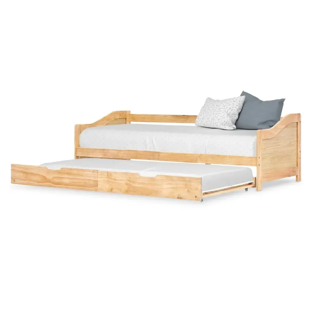 Atwater Pull Out Sofa Bed - Brown, Wood