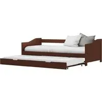 Atwater Pull Out Sofa Bed - Dark Brown, Wood