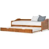 Atwater Pull Out Sofa Bed - Honey Brown, Wood