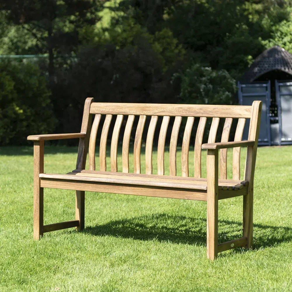 Atwater Small Broadfield Garden Bench - Natural, Acacia Wood
