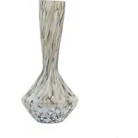 Auburn Small Glass Decorative Vase - Brown, White