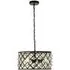 Auckland 3 Bulb Cross Design Pendant Ceiling Light - Black