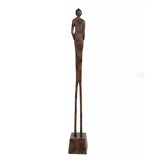 Augusta Female Body Sculpture - Antique Brown, Aluminium image