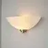 Augusta Glass Wall Light with Steel Base - Antique Brass