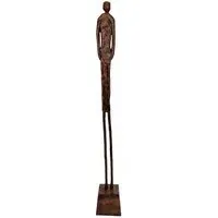 Augusta Male Body Sculpture - Antique Brown, Aluminium