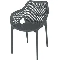 Aultas Garden Armchair - Anthracite, Polypropylene