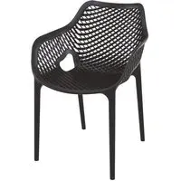 Aultas Garden Armchair - Black, Polypropylene