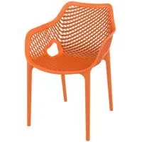 Aultas Garden Armchair - Orange, Polypropylene