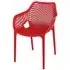 Aultas Garden Armchair - Red, Polypropylene