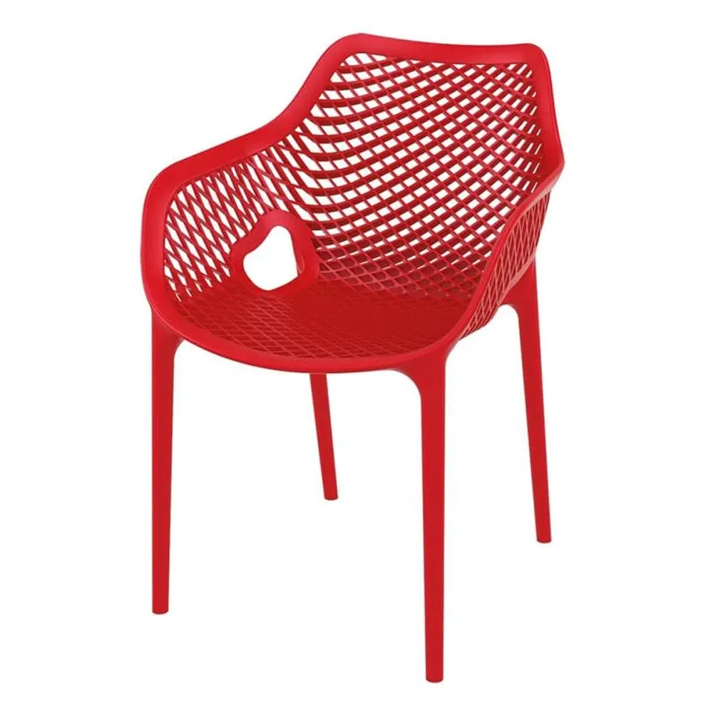 Aultas Garden Armchair - Red, Polypropylene