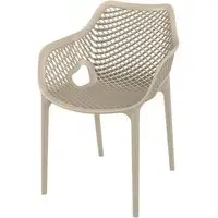 Aultas Garden Armchair - Taupe, Polypropylene