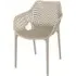 Aultas Garden Armchair - Taupe, Polypropylene