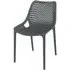 Aultas Garden Side Chair Stackable - Anthracite, Polypropylene