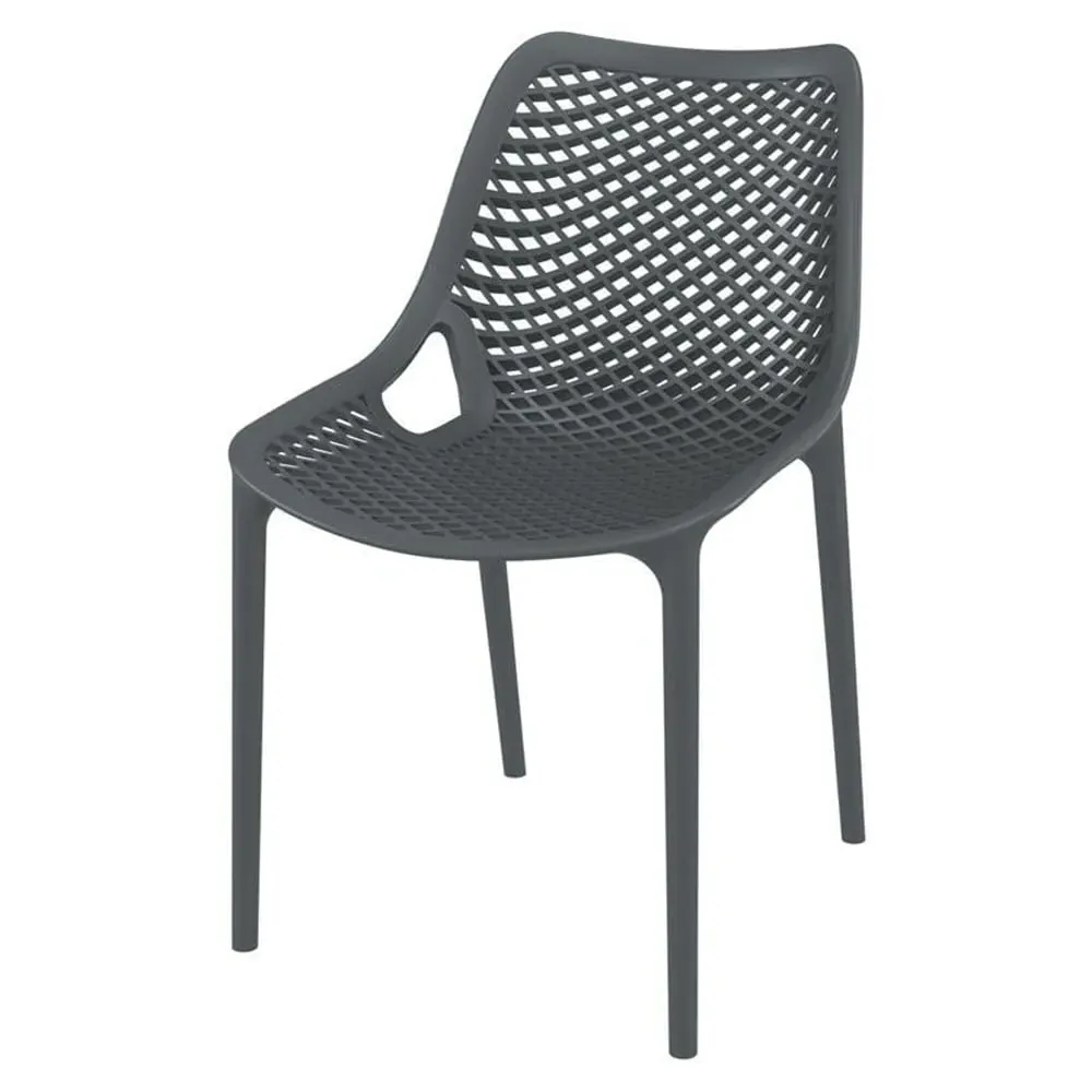 Aultas Garden Side Chair Stackable - Anthracite, Polypropylene image