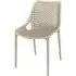 Aultas Garden Side Chair Stackable - Taupe, Polypropylene