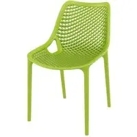 Aultas Garden Side Chair Stackable - Tropical Green, Polypropylene
