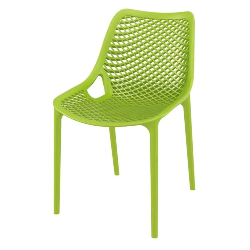 Aultas Garden Side Chair Stackable - Tropical Green, Polypropylene