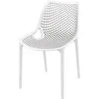 Aultas Garden Side Chair Stackable - White, Polypropylene