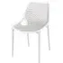 Aultas Garden Side Chair Stackable - White, Polypropylene