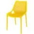 Aultas Garden Side Chair Stackable - Yellow, Polypropylene