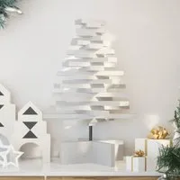 Aurelia 60cm Wooden Christmas Tree - White, Pinewood alternate view