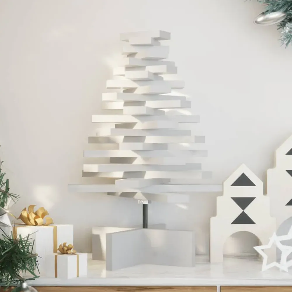 Aurelia 60cm Wooden Christmas Tree - White, Pinewood product