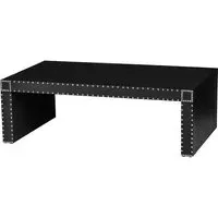 Aurich Coffee Table - Black Leather Effect