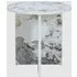 Aurora Round Side Table - Pandora Marble Effect, MDF