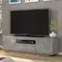 Aurora TV Stand with 3 Doors and LED - Concrete Grey