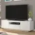 Aurora TV Stand with 3 Doors and LED - Matt White