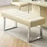 Austin Small Dining Bench - Cream, Faux Leather