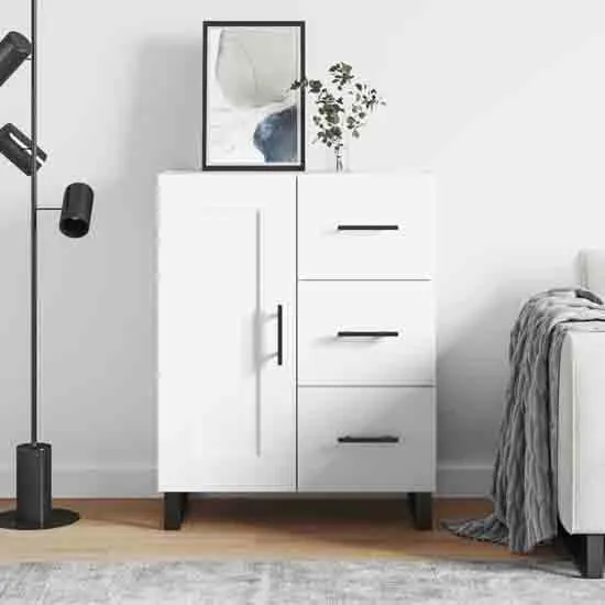 Avalon Sideboard with 1 Door 3 Drawers - White, Engineered Wood