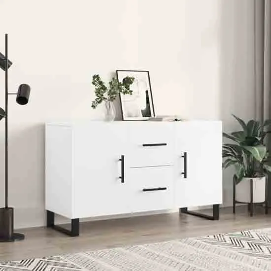 Avalon Sideboard with 2 Doors 2 Drawers - White, Engineered Wood
