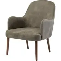 Avelay 1-Seater Sofa - Grey, Faux Leather