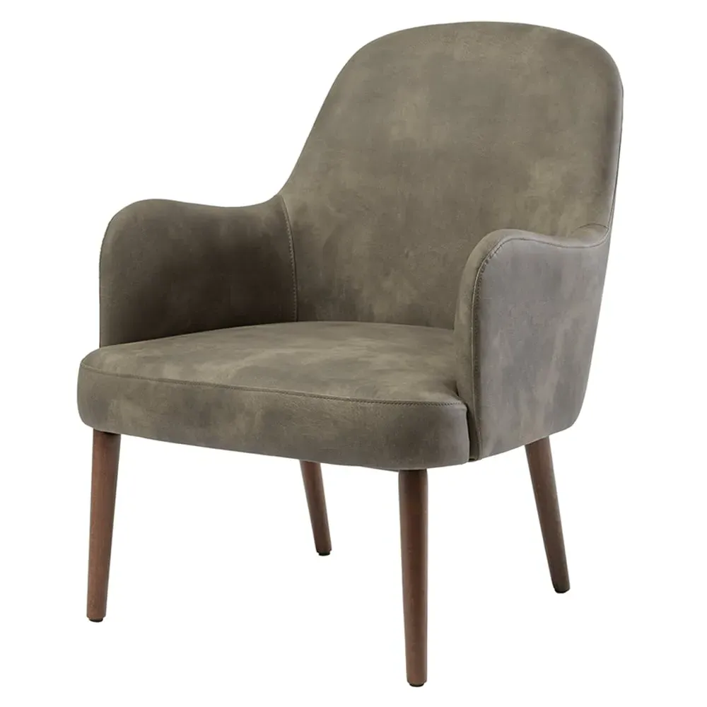 Avelay 1-Seater Sofa - Grey, Faux Leather