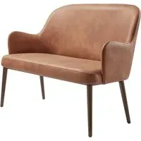 Avelay 2-Seater Sofa - Cognac, Faux Leather