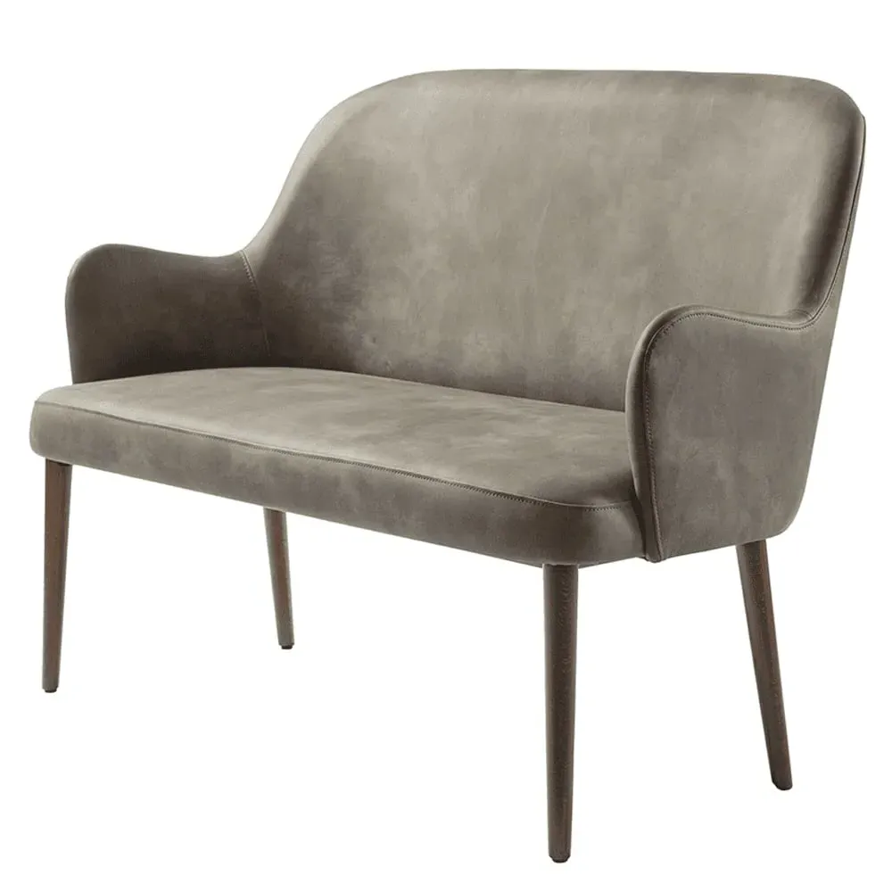 Avelay 2-Seater Sofa - Grey, Faux Leather