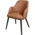 Avelay Bedroom Armchair - Cognac, Faux Leather